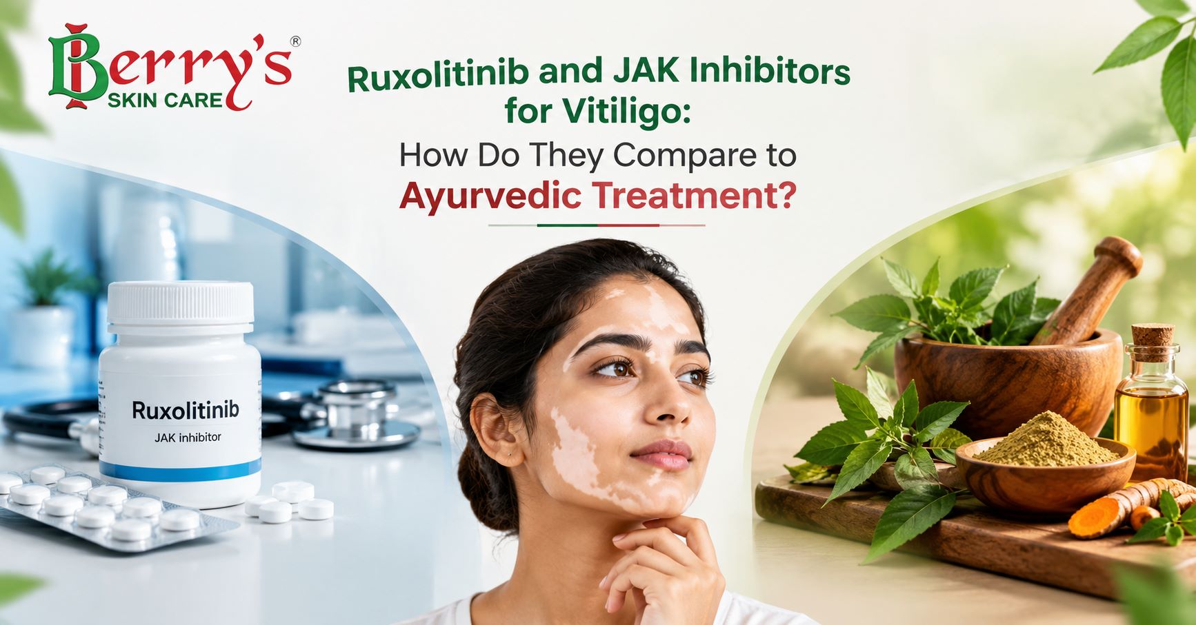 Ruxolitinib and JAK Inhibitors for Vitiligo: How Do They Compare to Ayurvedic Treatment?