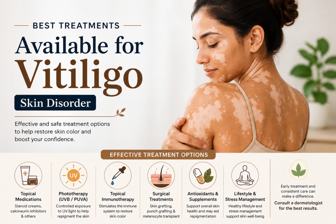 Best Treatments Available for Vitiligo Skin Disorder